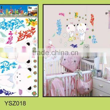 cute cartoon wall sticker home decor eco-friendly non-toxic Diy product