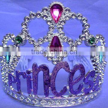 2016 Fashion Metallic Silver Beautiful Princess Plastic Tiara and Crown photo-4