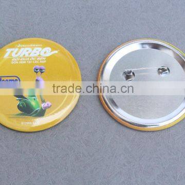 cheap custom promotional gift round blank tin button badge