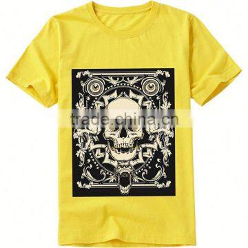 100% cotton fashion t shirt animals design skeleton logo design new model men's t-shirt customized t shirt