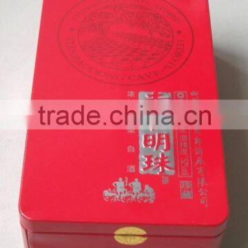 Eco friendly food storage container embossing logo cigarette tin box