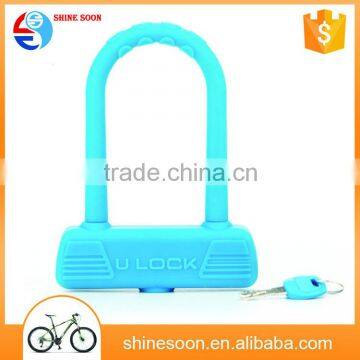 New Type anti-theft lock safety bicycle u lock mountain bike key lock