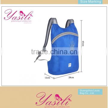 Eco-friendly folding bag backpack,polyester folding backpack,teenage school backpack