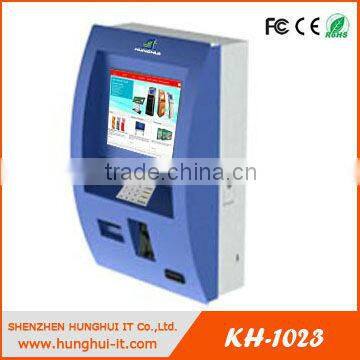 wall mounted ordering touch screen kiosk for restaurant