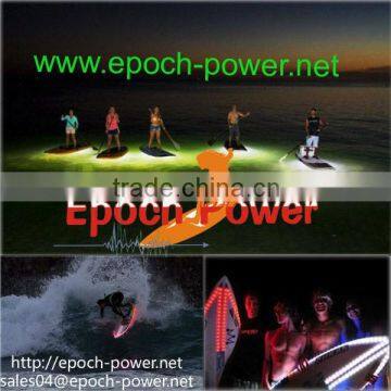 Hot Selling Bamboo SUP stand up paddle board with LED light/ Yoga LED paddleboard/2015 LED stand up paddleboard