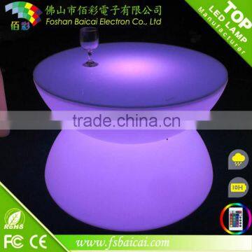 A portable illuminated led coffee table /bright colored coffee table/led light coffee table