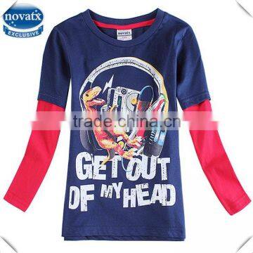 (A6029D) 2-6Y nova kids new winter long sleeve t shirts baby boy clothing wholesale children t shirts printed cotton baby tshirt