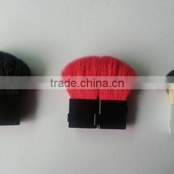 open and closed kabuki synthetic hair makeup powder brush