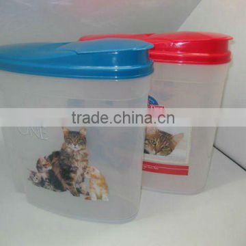 plastic pet container with lids