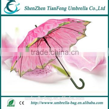 2014 new design Sun and rain flower umbrella with windproof and waterproof umbrella