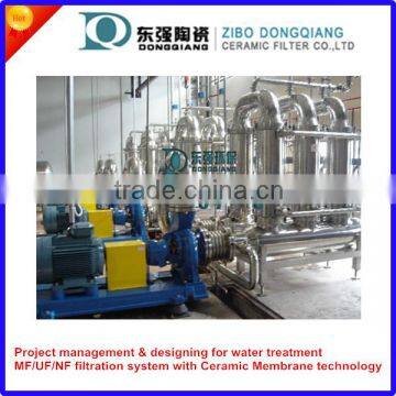 microfiltration and ultrafiltration ceramic membrane water treatment plant
