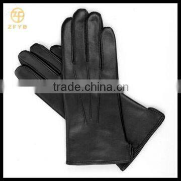 ZF5603 Black Leather Gloves Normal Style for lady