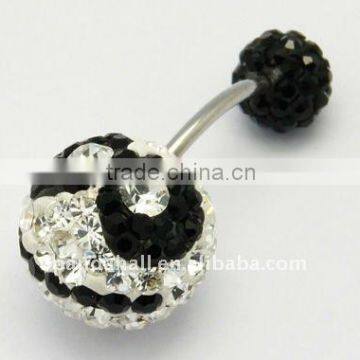Austria Crystal Ear Studs, with Stainless Steel, Multicolor, 26.5mm long; pin: 1.2mm; round: 12mm in diameter(EJEW-H157-9)