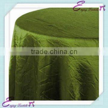 YHT#55 crinkle crushed taffeta polyester banquet wedding wholesale cheap table cloth cover