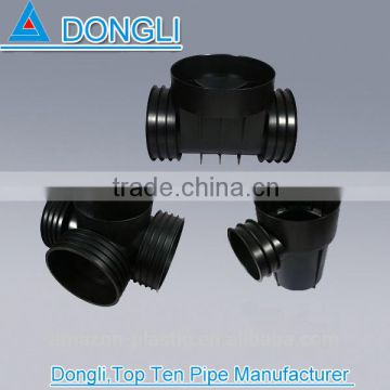 HDPE tee inspection manhole / PE plastic chamber China supplier