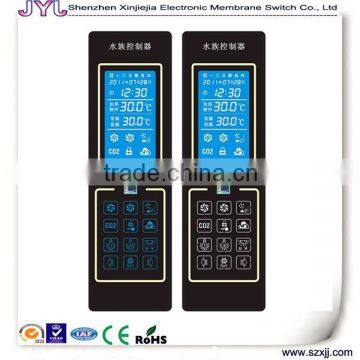 water controller panel backlight membrane switch panel