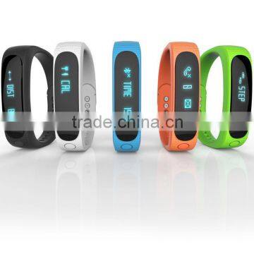 waterproof Watch bluetooth bracelet manual with Sleeping monitor and Pedometer function