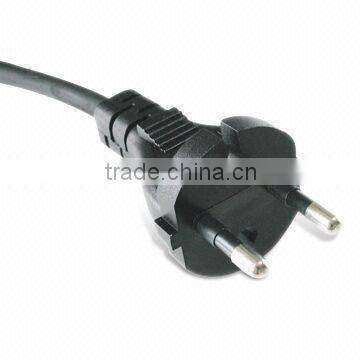 Korean-type Power Cord with KTL Approval, H03VV-F: 2AWG x 0.75mm2