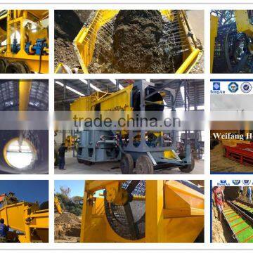 100 Ton per Hour Clay Alluvial Gold Trommel