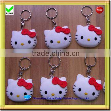 new silicone 3D animal led bulk keyrings