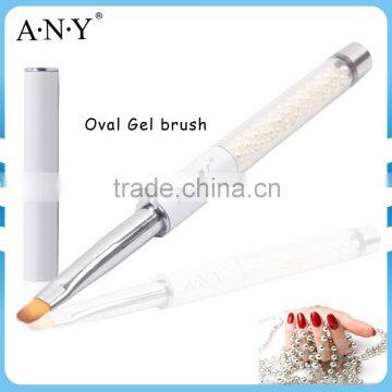 ANY New Pearl Handle Nail Design Care Products Oval Brush