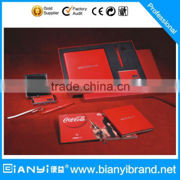 Custom Design notebook Gift Set in with card holder in red color Promotion gift for 2015/2016                        
                                                Quality Choice