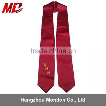 Hight Qulity Customized Embroidery Graduation Sashes