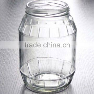 wholesale cheap round clear glass canning jar for jam food