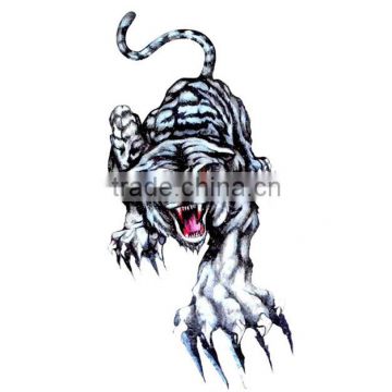 new fashion water proof tiger temporary tattoo sticker for man