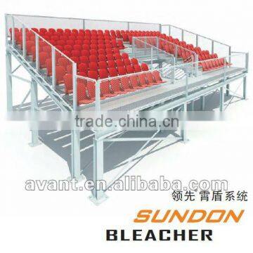 Fixed durable stadium school use metal bleacher system