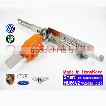 VW,Seat,Skoda HU66 (V2) 2 In 1 lock pick and decoder combination tool,locksmith,lock pick