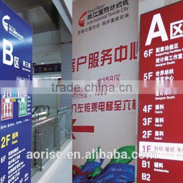 outdoor advertising pylon stainless steel LED sign letters