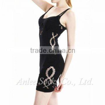 NET-5003 Seamless Slim Lady Sexy Lingerie cut out Dress ladies inner dress