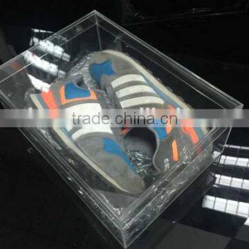 Transparent Customized Clear Acrylic Shoe Box showcase clear acrylic shoe box                        
                                                Quality Choice