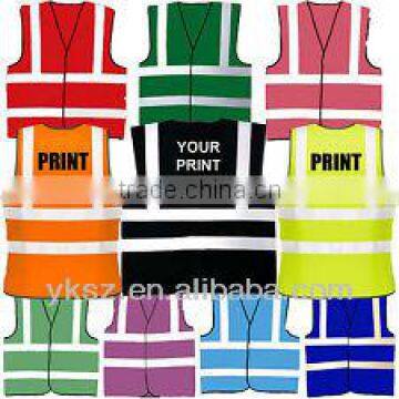 Selling Well 100% Polyester Lime Motorcycle Reflective Safety Vest for Human Safety in USA Market