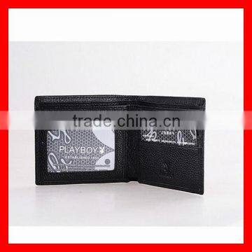 Short Money Clip Top Grade Business Nubuck Wallet for Men in Stock photo-3