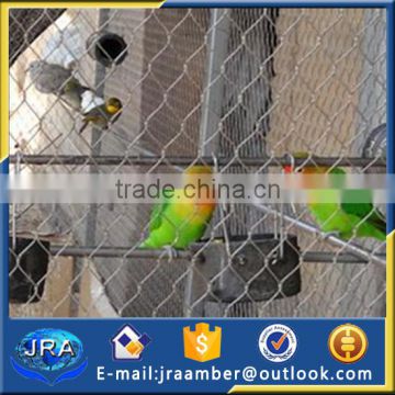 stainless steel cable rope mesh/aviary cage netting/bird flexible fences