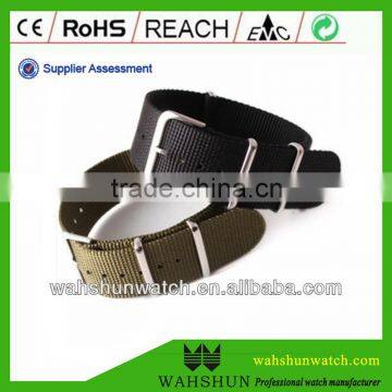 high quality manufacturer black watch nylon strap