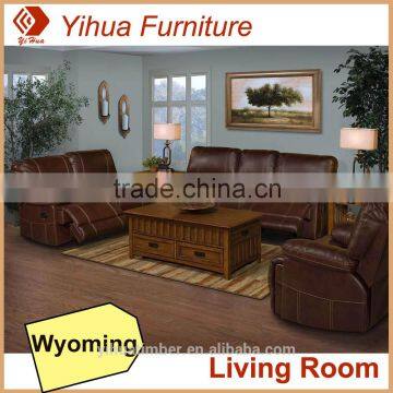 Yihua Living Room Wyoming Home Furniture Recliner Sofa Set