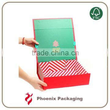 Foldable paper gift box packaging