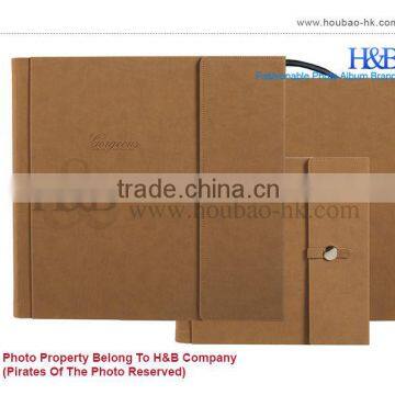 H&B new design 12*12,14*14 personalized leather photo albums