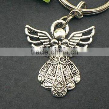 Metal Zinc Alloy Angel Keychain