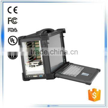 15"TFT LCD 3u 8 slot PXI / CPCI 87 - key keyboard rugged computer