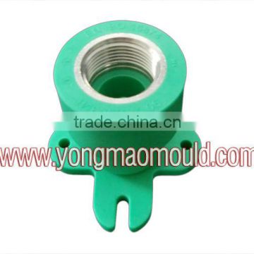 Plastic Female Base Adaptor With Metal Thread Pipe Fitting Injection Mould/Collapsible Core