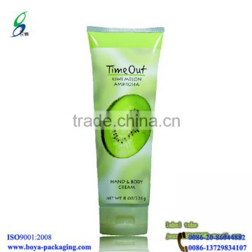 eco-friendly cosmetic tube packaging with labeling