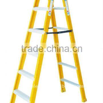 Fiberglass double side ladder