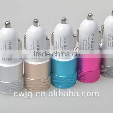 Factory direct sales promotional Micro Portable Dual Usb car charger 5 V 3.1 A for iphone 5 / 6