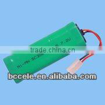 high capacity 3000mah ni-mh battery pack/sc ni-mh battery pack 7.2v