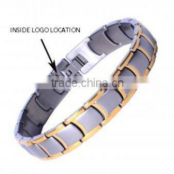 best selling bio magnetic titanium energy bracelet stainless steel metal magnet bracelet for lady