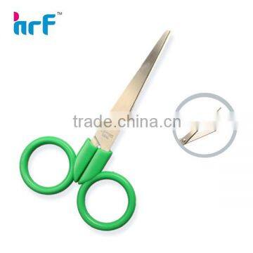 HR-S013 5'' Plastic green Scissors for kids